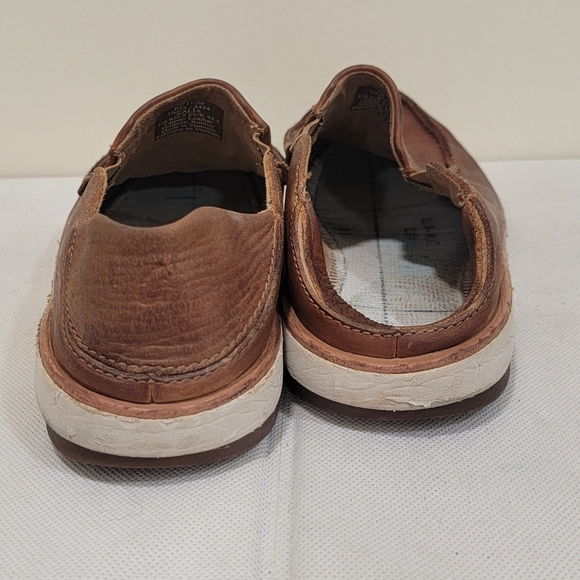 MEN'S OLUKAI KALIA BROWN LEATHER DRIVING MOCCASINS (Sz 9.5) - Picture 4 of 6